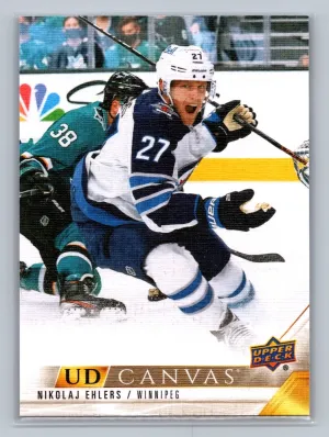 2022-23 UD Series 2 Canvas #C208 Nikolaj Ehlers - Winnipeg Jets