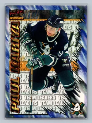 1997-98 Pacific Invincible - Team Leaders Paul Kariya #215