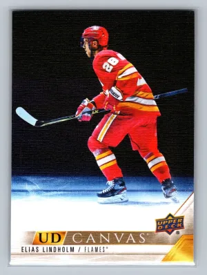 2022-23 UD Series 2 Canvas C134 Elias Lindholm - Calgary Flames