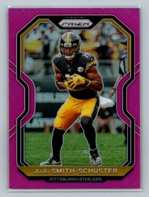2020 Panini Prizm #66 JuJu Smith-Schuster Prizm Pink