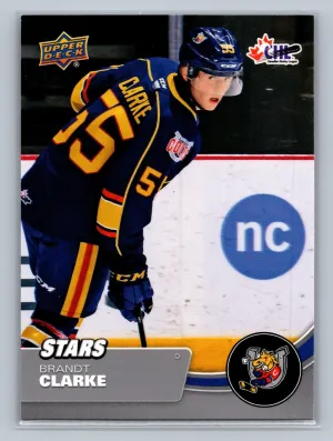 21-22 CHL Base Stars #303 Brandt Clarke - Barrie Colts
