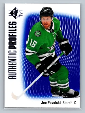 2021-22 SP #AP-14 Joe Pavelski Authentic Profiles Blue