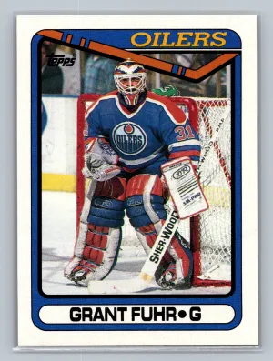 1990-91 Topps #321a Grant Fuhr