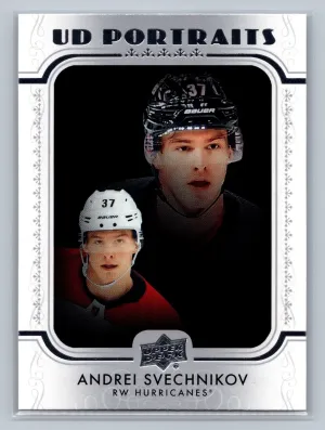 2019-20 Upper Deck Series 1 UD Portraits Andrei Svechnikov Carolina Hurricanes