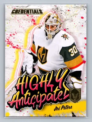 2023-24 Upper Deck Credentials - Highly Anticipated Jiri Patera #HA-23 (RC)