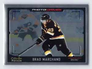 21-22 UD O-Pee-Chee Platinum Photo Driven PD-4 Brad Marchand