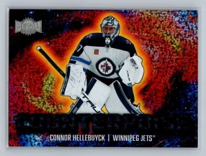 2024 Skybox Metal Universe Counterpoise Speckle /199 Connor Hellebuyck #9CT