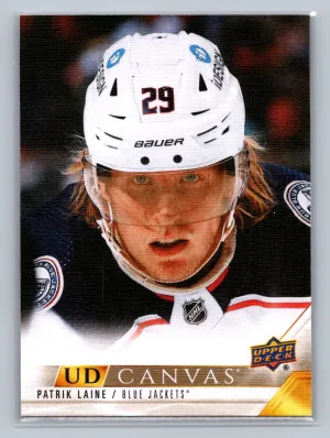 2022-23 UD Series 2 Canvas #C142 Patrik Laine - Columbus Blue Jackets