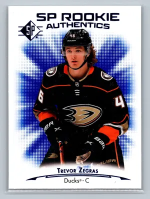 2021-22 SP #101 Trevor Zegras Blue