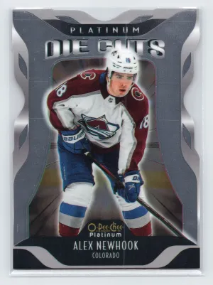 2021-22 UD OPC Platinum Die Cuts DC-25 Alex Newhook - Colorado Avalanche
