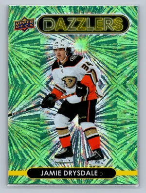 2021-22 Jamie Drysdale Rookie Green Dazzlers Upper Deck Series 1 Hockey Anaheim