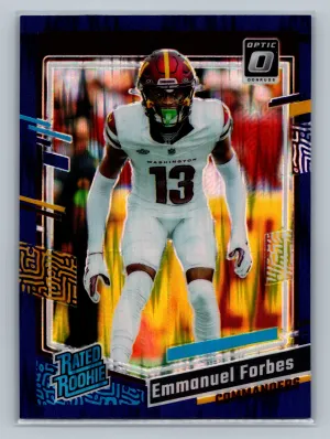 2023 Donruss Optic #299 Emmanuel Forbes Purple Shock