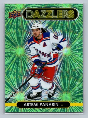 2021-22 Upper Deck Series 1 Hockey ARTEMI PANARIN Green Dazzlers #DZ-31 NM