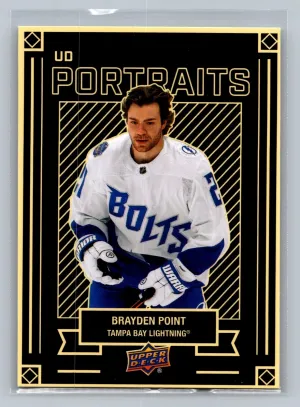 2022-23 Upper Deck Series 1 Brayden Point UD Portraits Tampa Bay Lightning #P-5