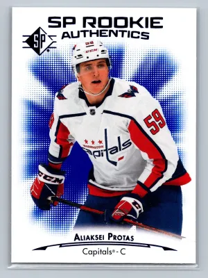 2021-22 UD SP Hockey Rookie Authentics Blue #131 Aliaksei Protas