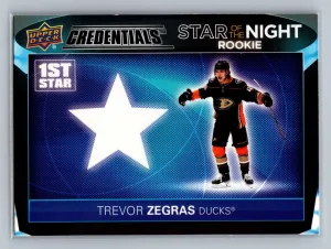 2021-22 Upper Deck Credentials - Star of the Night Trevor Zegras #1SR-4
