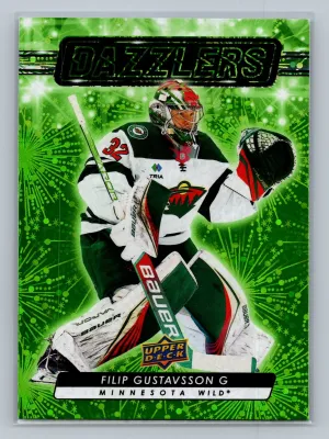 2023-24 Upper Deck Series 2 - Dazzlers Filip Gustavsson #DZ-55 Green
