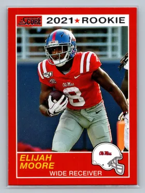 2021 Chronicles Draft #57 ELIJAH MOORE RC Rookie Score Retro Ole Miss
