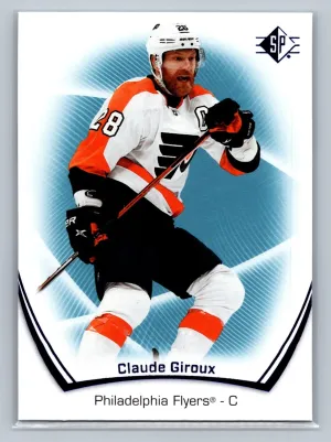 2021-22 UD SP Hockey Base Blue #18 Claude Giroux - Philadelphia Flyers