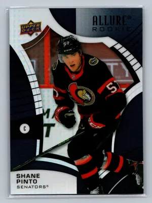 2021-22 UPPER DECK ALLURE HOCKEY BLACK RAINBOW ROOKIE SP #138 SHANE PINTO