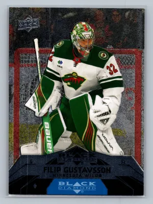 2023-24 UD Extended - 07-08 Black Diamond Retros Filip Gustavsson #BD-4