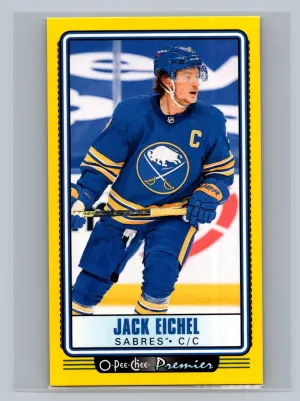 2021-22 O-Pee-Chee - Premier Tallboys Jack Eichel #P-29 Yellow Border