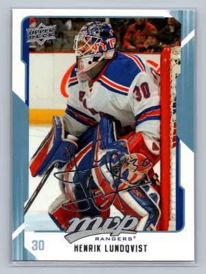 2008-09 Upper Deck MVP #196 Henrik Lundqvist