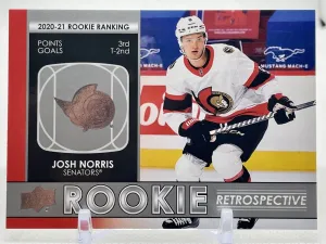 21-22 Upper Deck Series 1 JOSH NORRIS Rookie Retrospective #RR-8