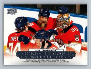 2022-23 Upper Deck Tim Hortons Hockey Triumphs JOE THORNTON #HT-18 NM