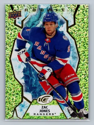2021-22 Upper Deck Ice Green #106 Zac Jones RC Rookie New York Rangers