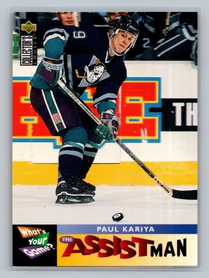 1995-96 Upper Deck Collector's Choice - What's Your Game? Paul Kariya #363