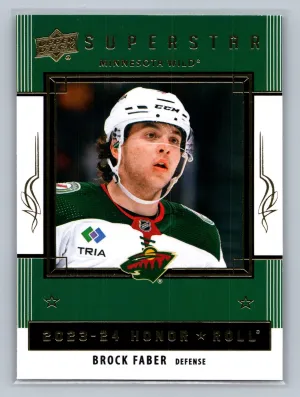 2023-24 Upper Deck Series 2 Hockey BROCK FABER Superstar Honor Roll #HR36 NM