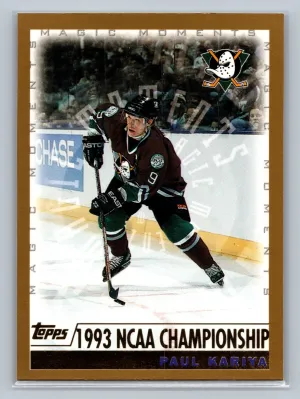 1999-00 Topps Paul Kariya 1993 NCAA Championship #281