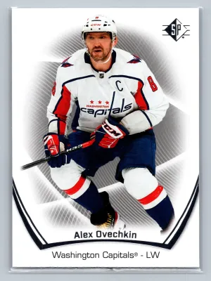 2021-22 UD SP Hockey Base #38 Alex Ovechkin - Washington Capitals