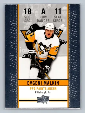 2018-19 UD Tim Hortons Collector's Series Game Day Action EVGENI MALKIN #GDA-11