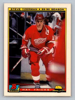1989-90 Bowman Hat Tricks - Steve Yzerman #5