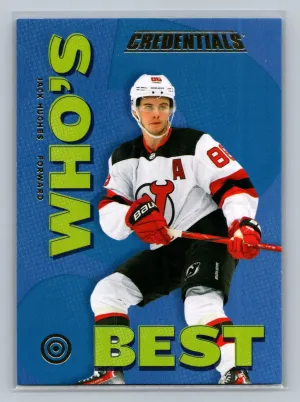 2023-24 Upper Deck Credentials - Who's Best? Forwards Jack Hughes #WB-JH