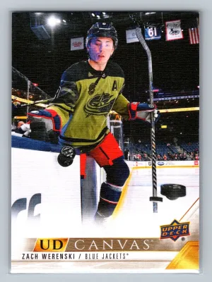 2022-23 UD Series 2 Canvas #C144 Zach Werenski - Columbus Blue Jackets