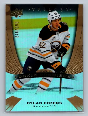 2020-21 UD Trilogy - Rookie Premieres Rookies Dylan Cozens #DC /999 (RC)