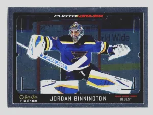2021-22 O-Pee-Chee OPC Platinum Photo Driven #PD-5 Jordan Binnington