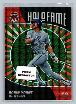 2022 Panini Mosaic - Holofame Green Mosaic Prizm #HF-9 Robin Yount