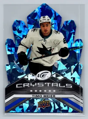 2021-22 UD Ice Crystals #IC-28 Timo Meier - San Jose Sharks