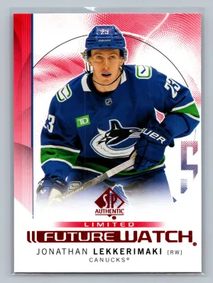 2024-25 SP Authentic Hockey JONATHAN LEKKERIMAKI Lmtd Future Watch Red #199 NM
