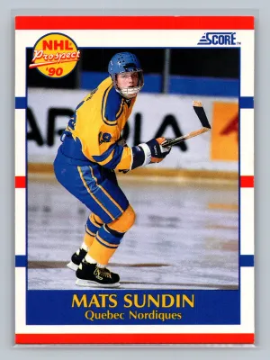 1990 Score MATS SUNDIN #398 NM