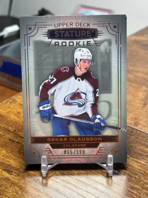 2022-23 Upper Deck Stature #129 Oskar Olausson /399 Avalanche