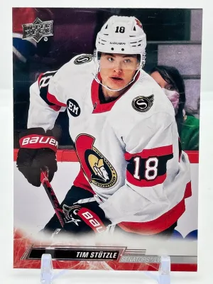 2022-23 Upper Deck Series 1 Base #129 Tim Stutzle - Ottawa Senators