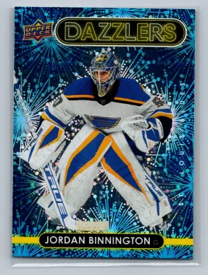2021-22 Upper Deck Series 2 - Dazzlers Jordan Binnington #DZ-90 Blue