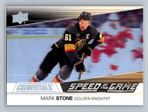 2021-22 Upper Deck Credentials - Speed of the Game Mark Stone #SG17
