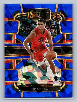 2023-24 Select Kris Murray #91 Rookie Blue Cracked Ice Portland Trail Blazers RC