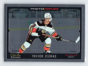 Trevor Zegras 2021-22 O-Pee-Chee Platinum Photo Driven #PD-12 Anaheim Ducks